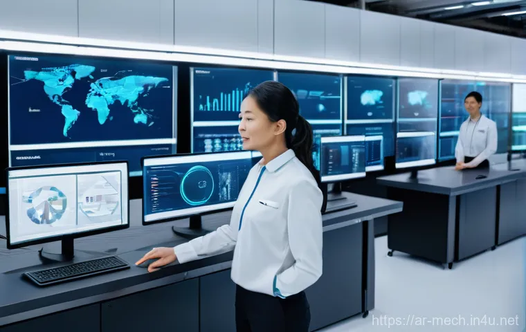 기계공학 제조공정 - AI-Powered Smart Factory Operations**
A brightly lit, spacious, and futuristic smart factory contro...