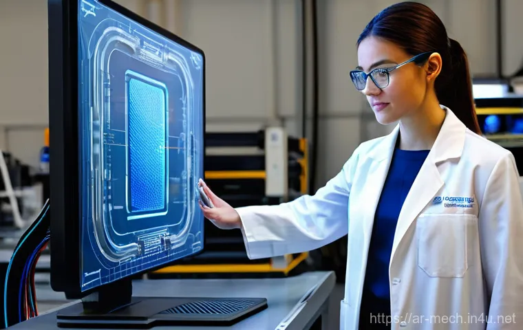 기계공학 3D프린팅기계설계 - **Prompt 1: The Quantum Leap in Mechanical Design**
A futuristic mechanical engineer, dressed in...