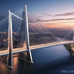 기계공학 구조설계 - **Prompt:** "A wide-angle, highly detailed illustration showcasing the grandeur and complexity of mo...