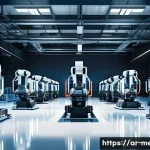 기계공학 스마트기계시스템 - **Prompt 1: Futuristic Smart Factory with AI-Driven Robotics**
    "A wide-angle, highly detailed sh...